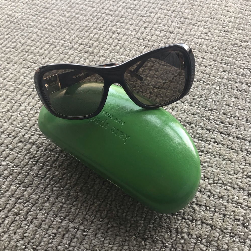 Kate Spade Oval Dark Tortoise Shell Sunglasses